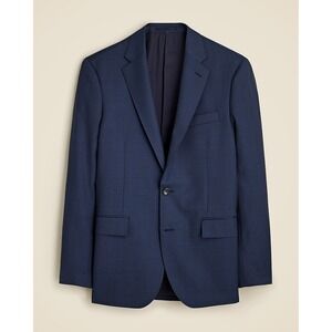 J.Crew Ludlow Slim-fit suit jacket Italian worsted wool 44/R Mariner Blue NWT‎